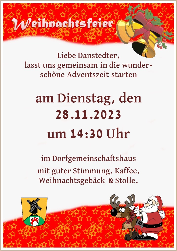 Weihnachtsfeier 2023 Danstedt