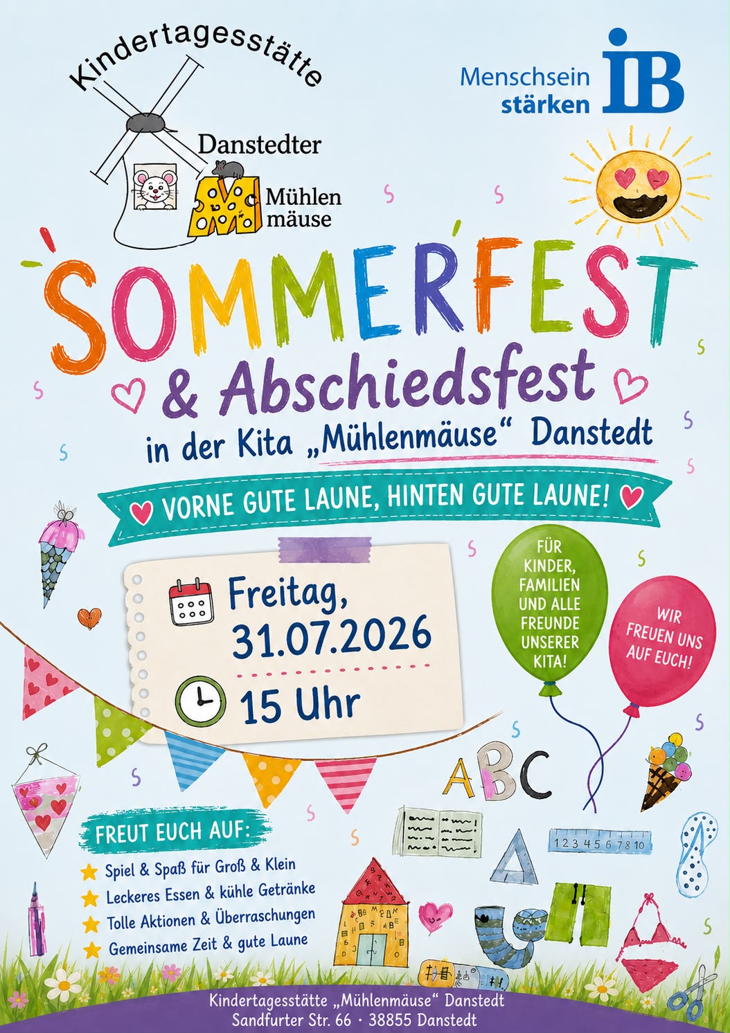 Sommerfest Kita/IB Danstedt Sommerfest Kindertagesstätte Danstedter Mühlenmäuse
